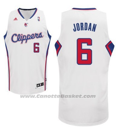 Maglia Los Angeles Clippers DeAndre Jordan #6 Bianco